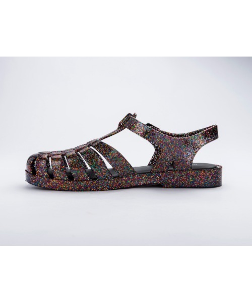 「melissa」 フラットサンダル 38 クリアブラック レディース_画像5