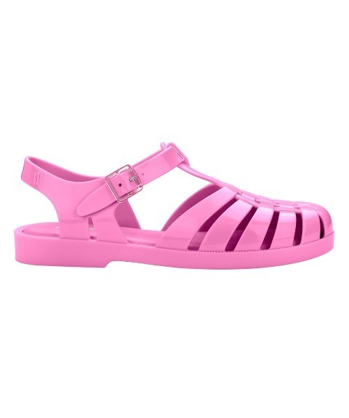 「melissa」 フラットサンダル 38 クリアブラック レディース_画像9