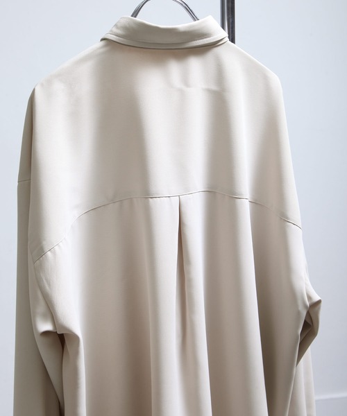 「Nilway」 長袖シャツ LARGE チャコール メンズ_画像6