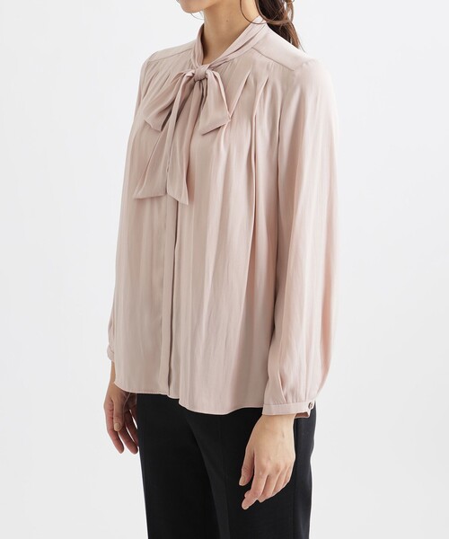 「TRANS WORK」 長袖ブラウス 38 オフホワイト レディース_画像5