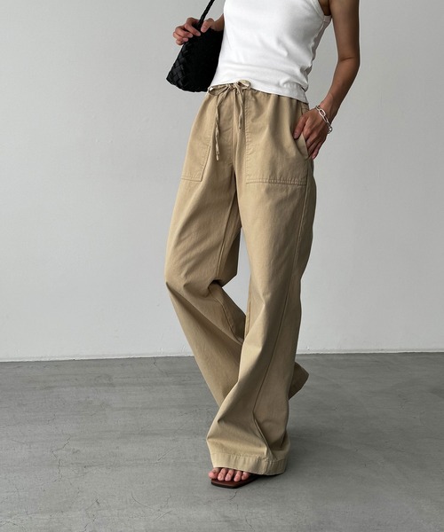 CANAL JEAN（キャナルジーン） イージーパンツ ONE SIZE ベージュ