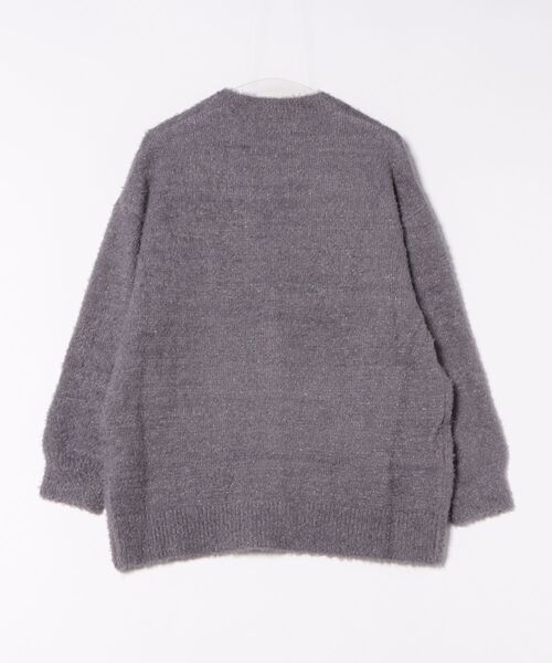 「Honeys」 ニットカーディガン L チャコール レディース_画像2