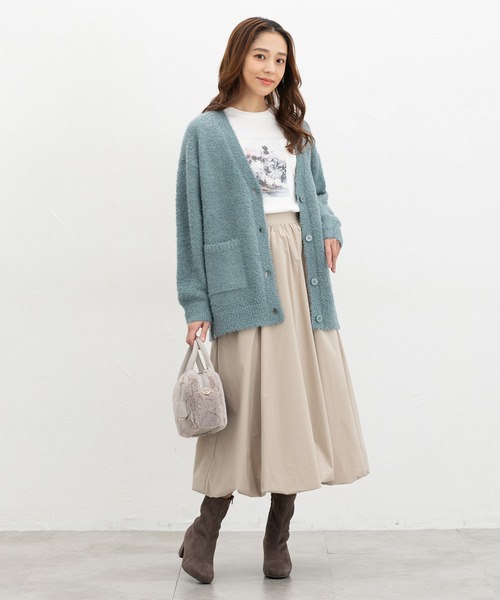 「Honeys」 ニットカーディガン L チャコール レディース_画像8