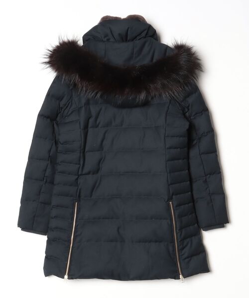 「RUIRUE BOUTIQUE」 ダウンジャケット L ネイビー レディース_画像2