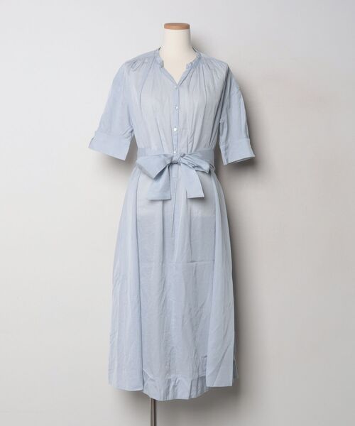 アナイ　ワンピース38 ANAYI（アナイ） 半袖ワンピース 38 サックスブルー レディース