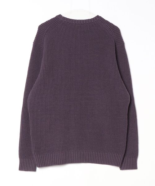 「HUF」 長袖ニット L パープル メンズの画像
