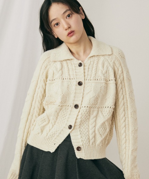 「MERLOT」 カーディガン FREE グリーン レディース_画像3