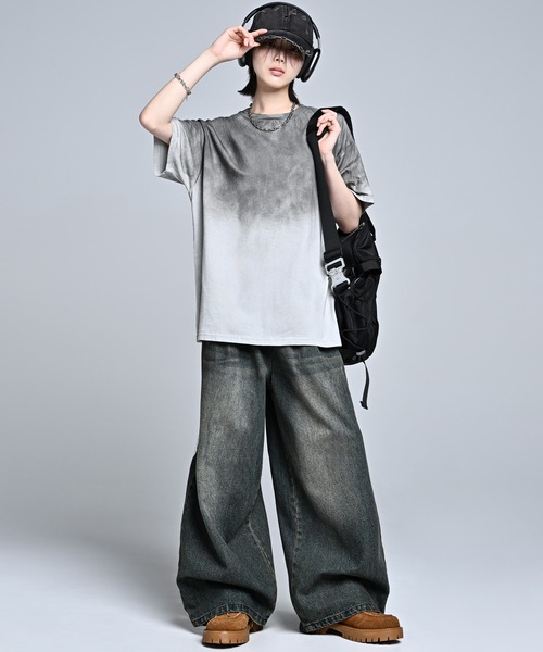 ADRER（アドラー） tシャツ Fade / Gradation Oversize Tee
