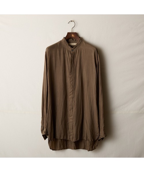 suzuki takayuki（スズキタカユキ） シャツ standing-collar shirt