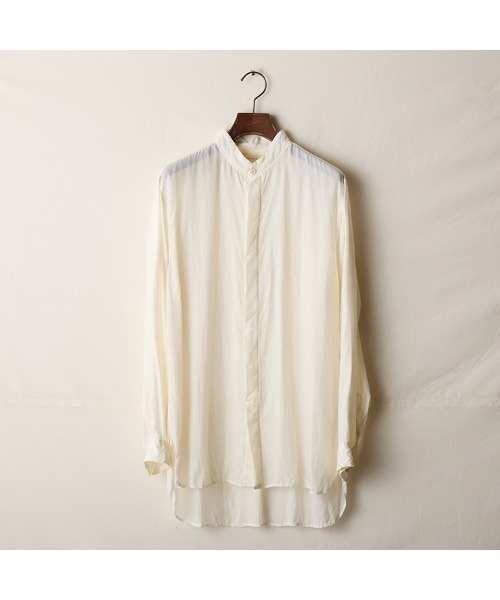 suzuki takayuki（スズキタカユキ） シャツ standing-collar shirt