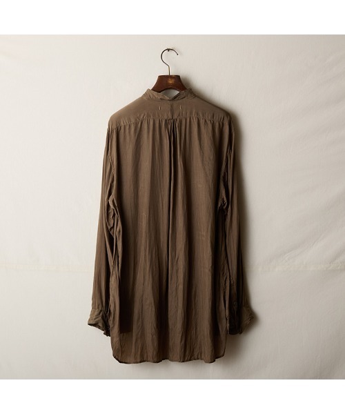 suzuki takayuki（スズキタカユキ） シャツ standing-collar shirt