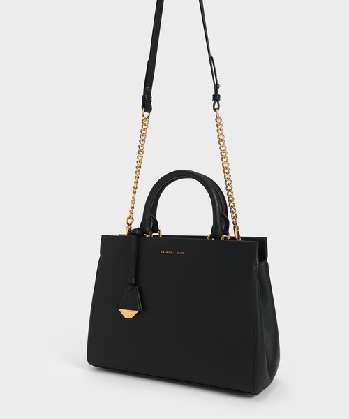 「CHARLES \u0026 KEITH」 2WAYバッグ L ライラック レディースの画像