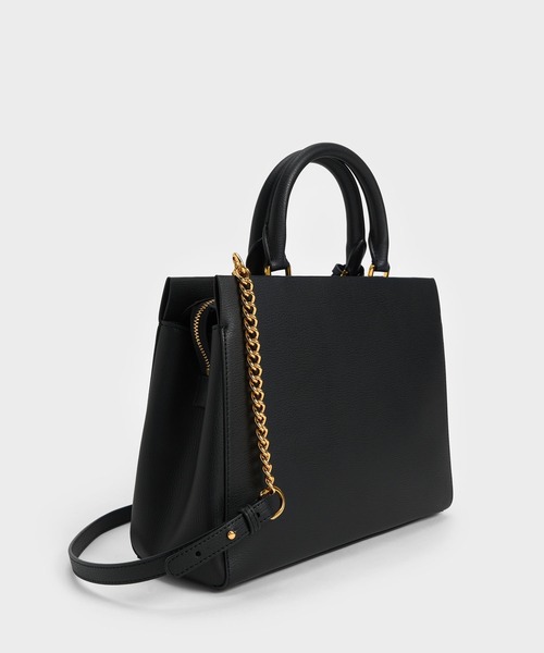「CHARLES \u0026 KEITH」 2WAYバッグ L ライラック レディースの画像