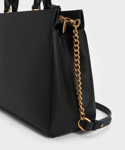 「CHARLES \u0026 KEITH」 2WAYバッグ L ライラック レディースの画像