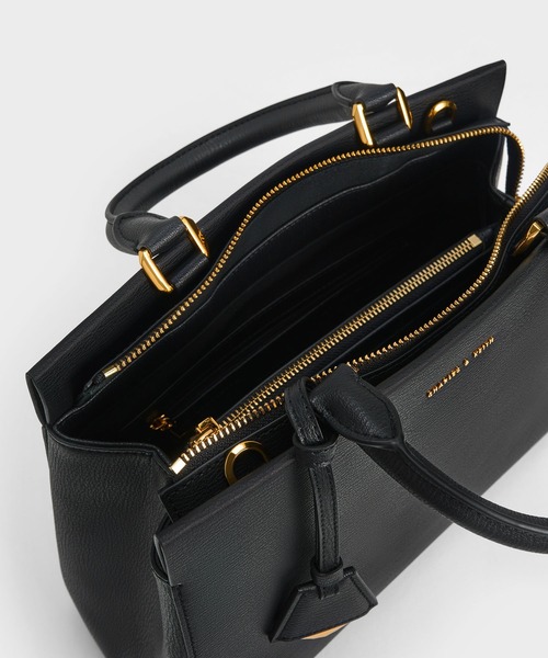 「CHARLES \u0026 KEITH」 2WAYバッグ L ライラック レディースの画像