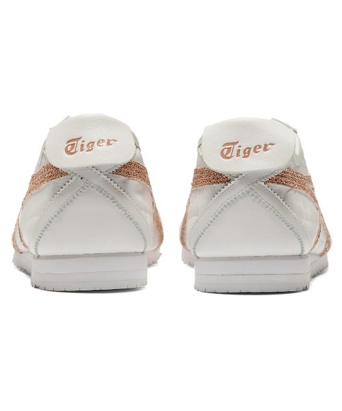 「Onitsuka Tiger」 ローカットスニーカー 24.5 ホワイト×シルバー レディースの画像