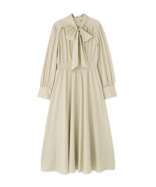 「NATURAL BEAUTY BASIC」 長袖ワンピース MEDIUM ネイビー レディースの画像
