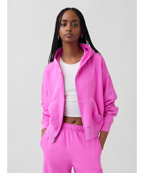 GAP フルジップパーカー リメイク Y2K 古着 ピンク Mサイズ 00s old gap ジップパーカー M y2k 平成 グランジ ギャル - メルカリ