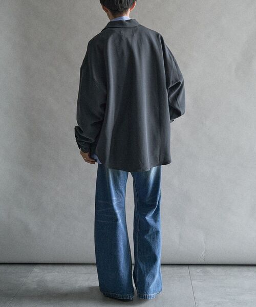 「CRAFT STANDARD BOUTIQUE」 長袖シャツ L チャコールグレー メンズ_画像7