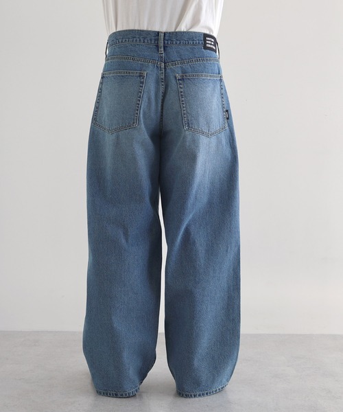 「ANME」 デニムパンツ L オフホワイト レディース_画像8