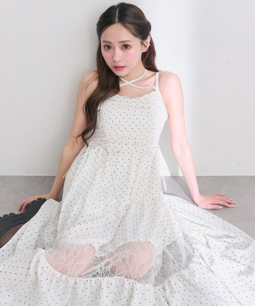OLIVE des OLIVE（オリーブデオリーブ） ワンピース Piqniqueレース
