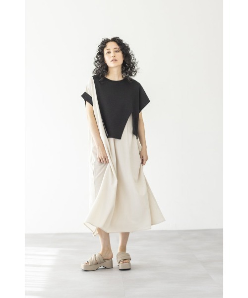「OSMOSIS」 ドッキングワンピース ONE SIZE ブルー レディース_画像2