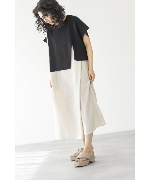 「OSMOSIS」 ドッキングワンピース ONE SIZE ブルー レディース_画像4