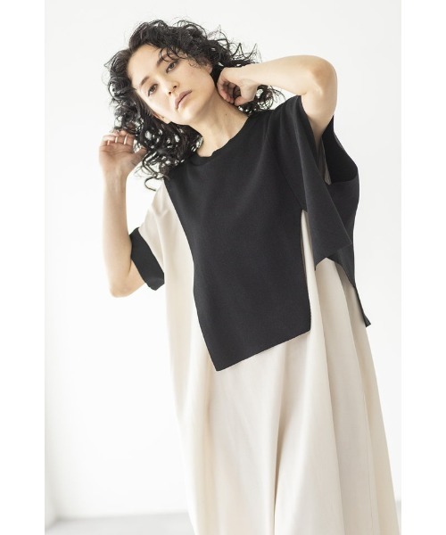 「OSMOSIS」 ドッキングワンピース ONE SIZE ブルー レディース_画像8