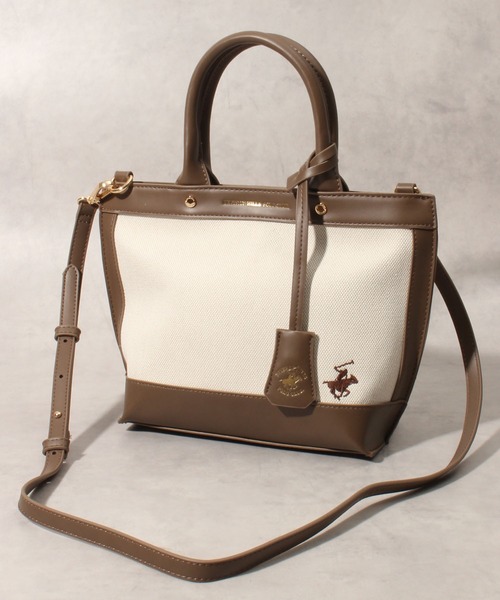 「BEVERLY HILLS POLO CLUB」 2WAYバッグ FREE グレー レディース_画像2