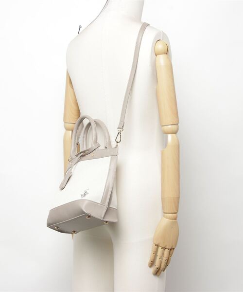 「BEVERLY HILLS POLO CLUB」 2WAYバッグ FREE グレー レディース_画像3