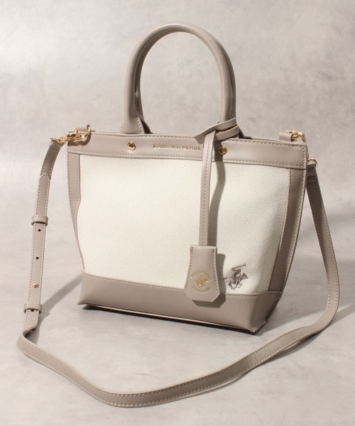 「BEVERLY HILLS POLO CLUB」 2WAYバッグ FREE グレー レディース_画像4