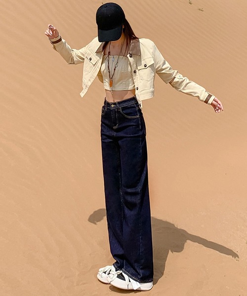 「DAY CLOSET」 デニムパンツ L ブルー レディース_画像6