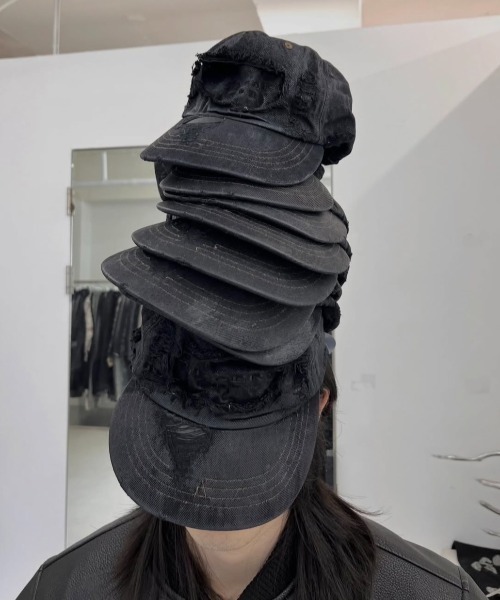 SURGERY キャップ 帽子 「SURGERY」surgery destroyed denim cap