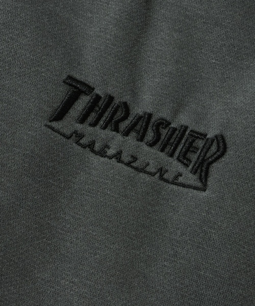 「THRASHER」 ジップアップパーカー L チャコール メンズ_画像8