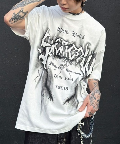 lilful tシャツ 「26年春夏新作」Y2Kグラフィックロゴプリント ビッグ