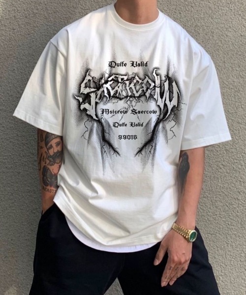 lilful tシャツ 「26年春夏新作」Y2Kグラフィックロゴプリント ビッグ