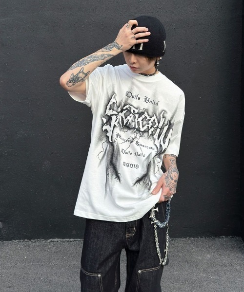 lilful tシャツ 「26年春夏新作」Y2Kグラフィックロゴプリント ビッグ