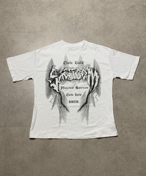 lilful tシャツ 「26年春夏新作」Y2Kグラフィックロゴプリント ビッグ