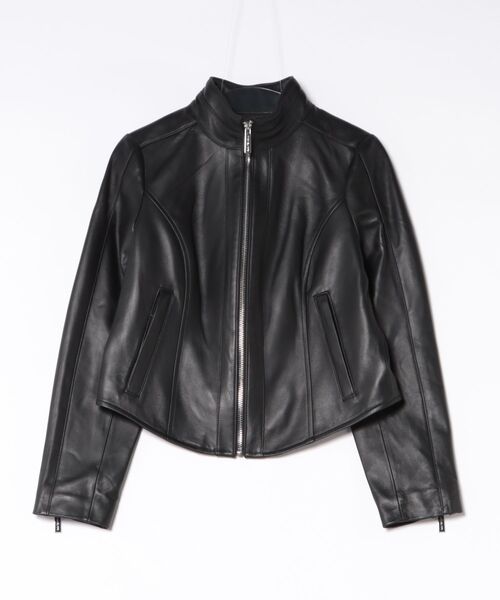 極美品 MICHAEL KORS 本革 レザーライダース ダブル 3 MICHAEL KORS