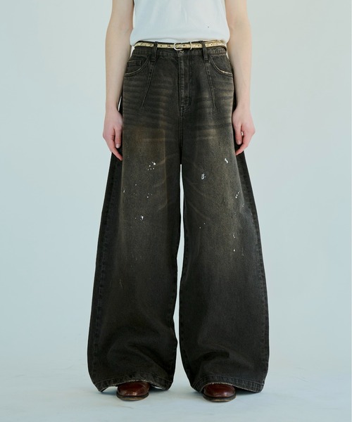 Camphor wood」 デニムパンツ MEDIUM ブラック メンズの通販はau PAY