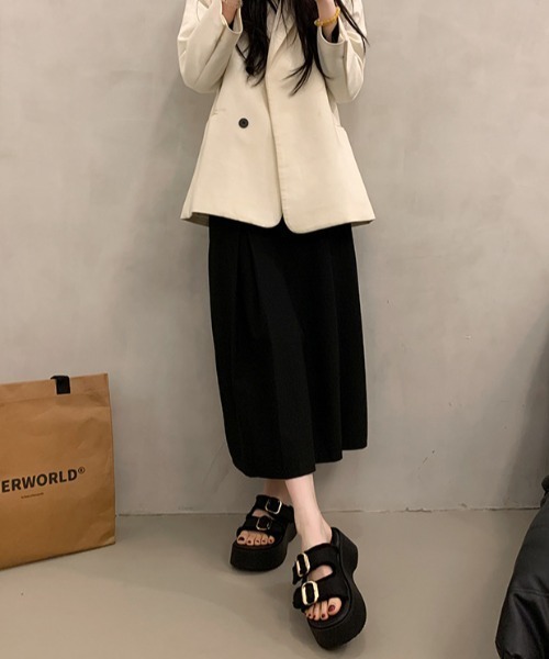 LACーVERT 厚底 サンダル 夏 ダブルベルト厚底サンダル レディース
