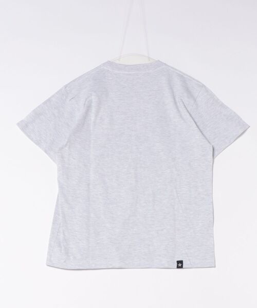 tシャツ 5．6オンスコットン天竺ローズモチーフプリントTシャツ レディースの画像