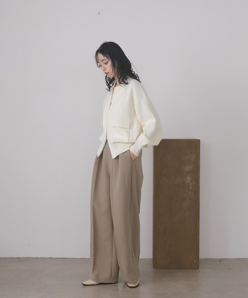 「LIAN」 スラックス MEDIUM チャコールグレー レディース_画像8