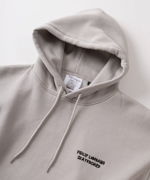 「Philip Lumbang」 プルオーバーパーカー L ダークグレー メンズ_画像6
