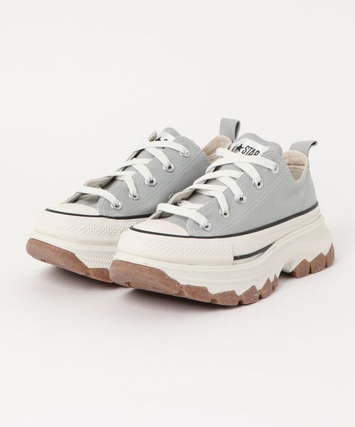 「CONVERSE」 ローカットスニーカー 23cm オレンジ レディース_画像3
