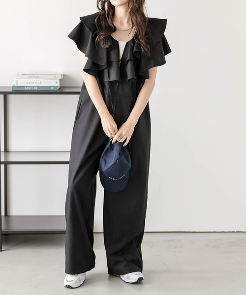 「AMELY」 「La-gemme」オールインワン C グレー レディース_画像2