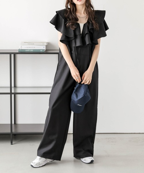 「AMELY」 「La-gemme」オールインワン C グレー レディース_画像3