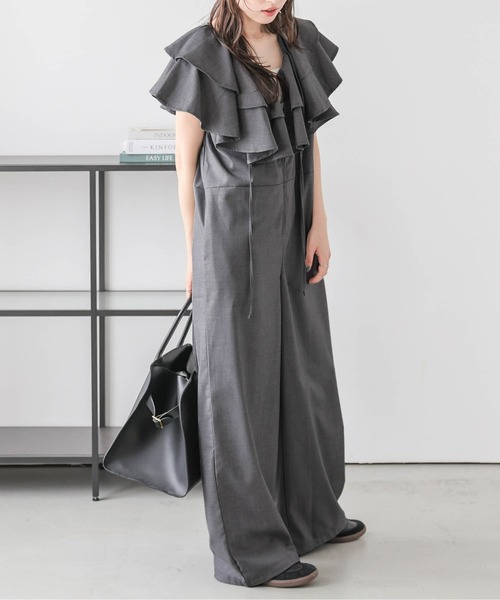 「AMELY」 「La-gemme」オールインワン C グレー レディース_画像5