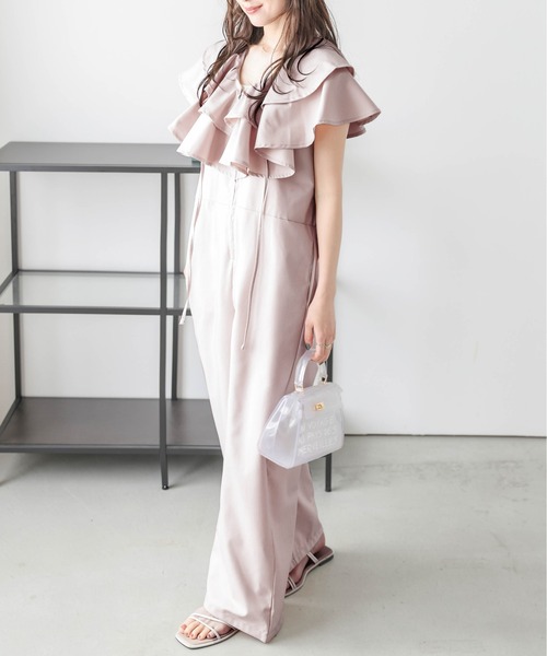 「AMELY」 「La-gemme」オールインワン C グレー レディース_画像7
