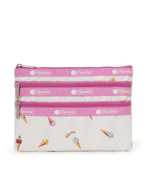 LeSportsac（レスポートサック） ポーチ 3ZIP COSMETIC スウィート